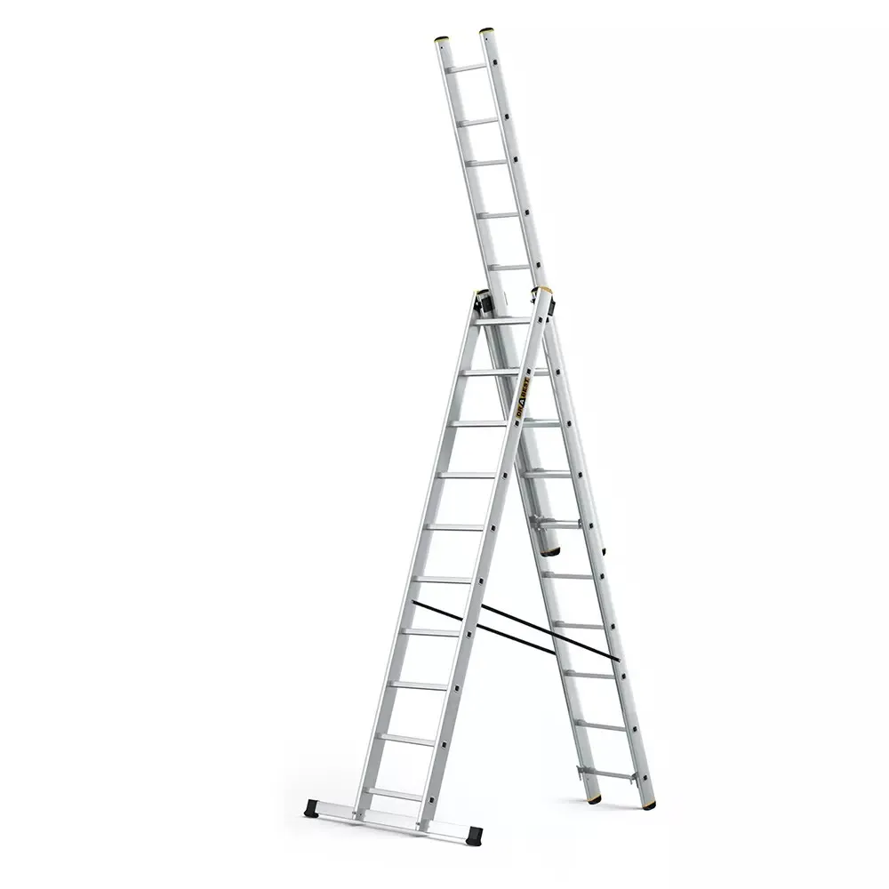 Aluminijske ljestve profesionalne trodijelne 3x10 gazišta - Stari Mikanovci