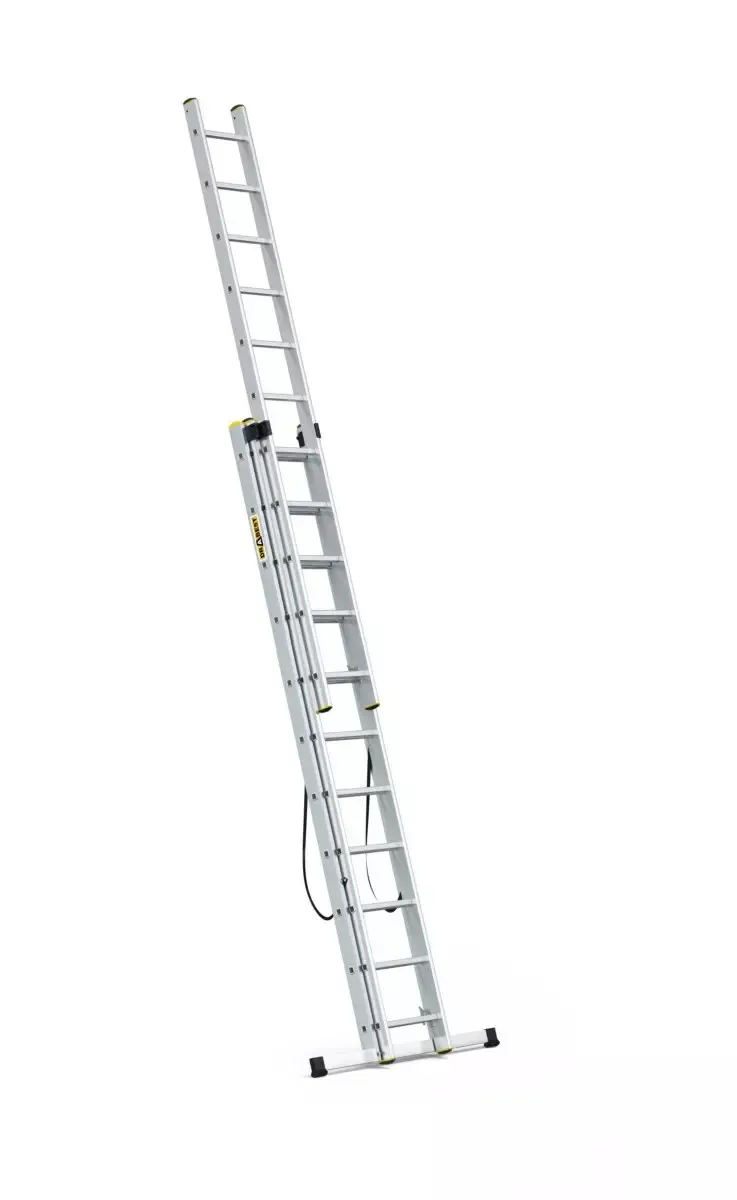 aluminijske ljestve profesionalne trodijelne 3x11 gazišta - slika 4