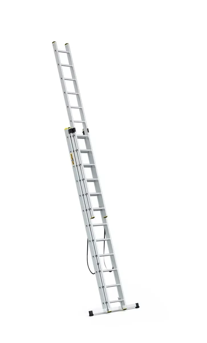 aluminijske ljestve profesionalne trodijelne 3x12 gazišta - slika 3