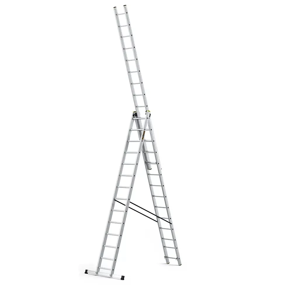 Aluminijske ljestve profesionalne trodijelne 3x14 gazišta - Stari Mikanovci