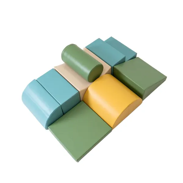 set od 8 pjenastih blokova soft play - pastelno tirkizni avanturist - slika 8