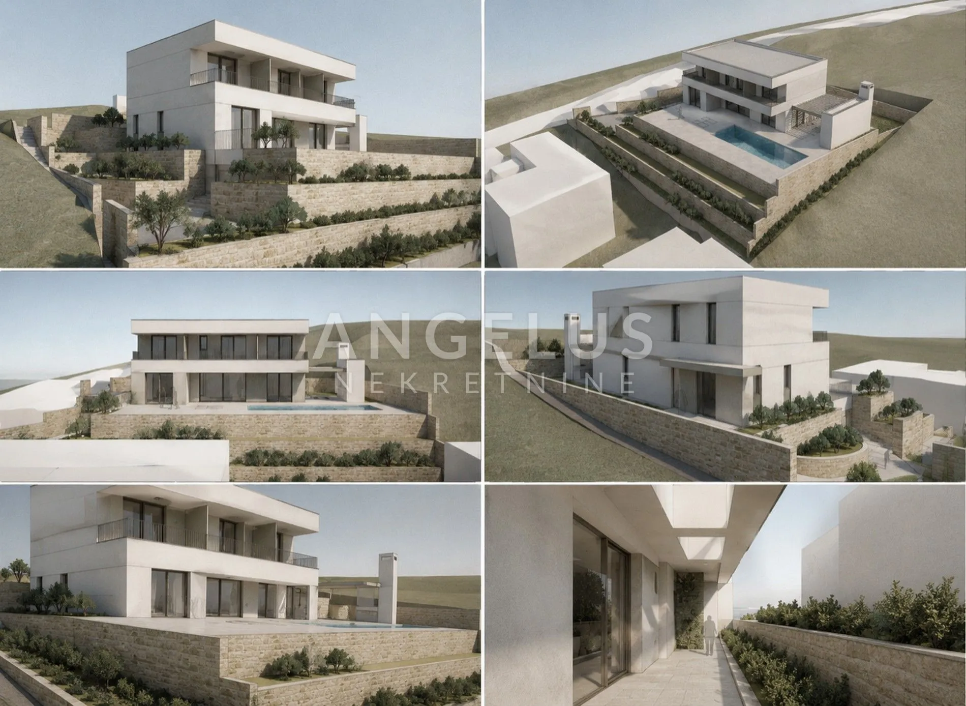 brač, nerežišća - zemljište sa dozvolom, pogled na more, prodaja - slika 6