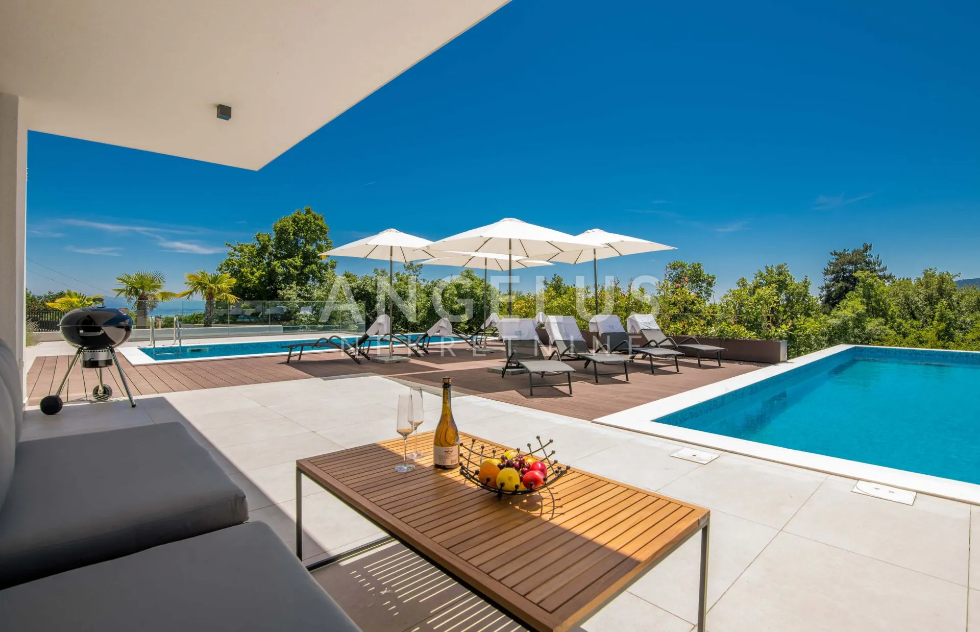 opatija, veprinac - villa s bazenom 264m2 i pogledom na more - slika 19