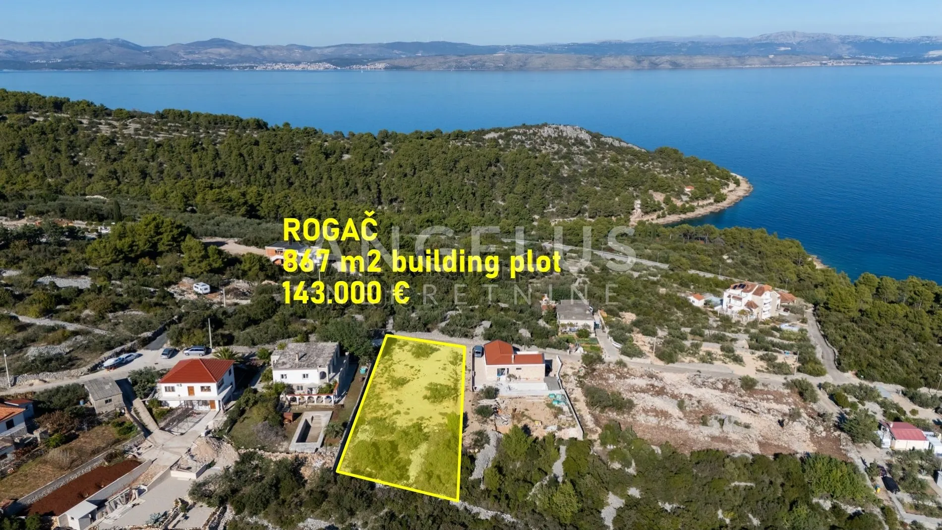 šolta - građ.zemljište sa pogledom na more, 867 m2, prodaja - slika 2