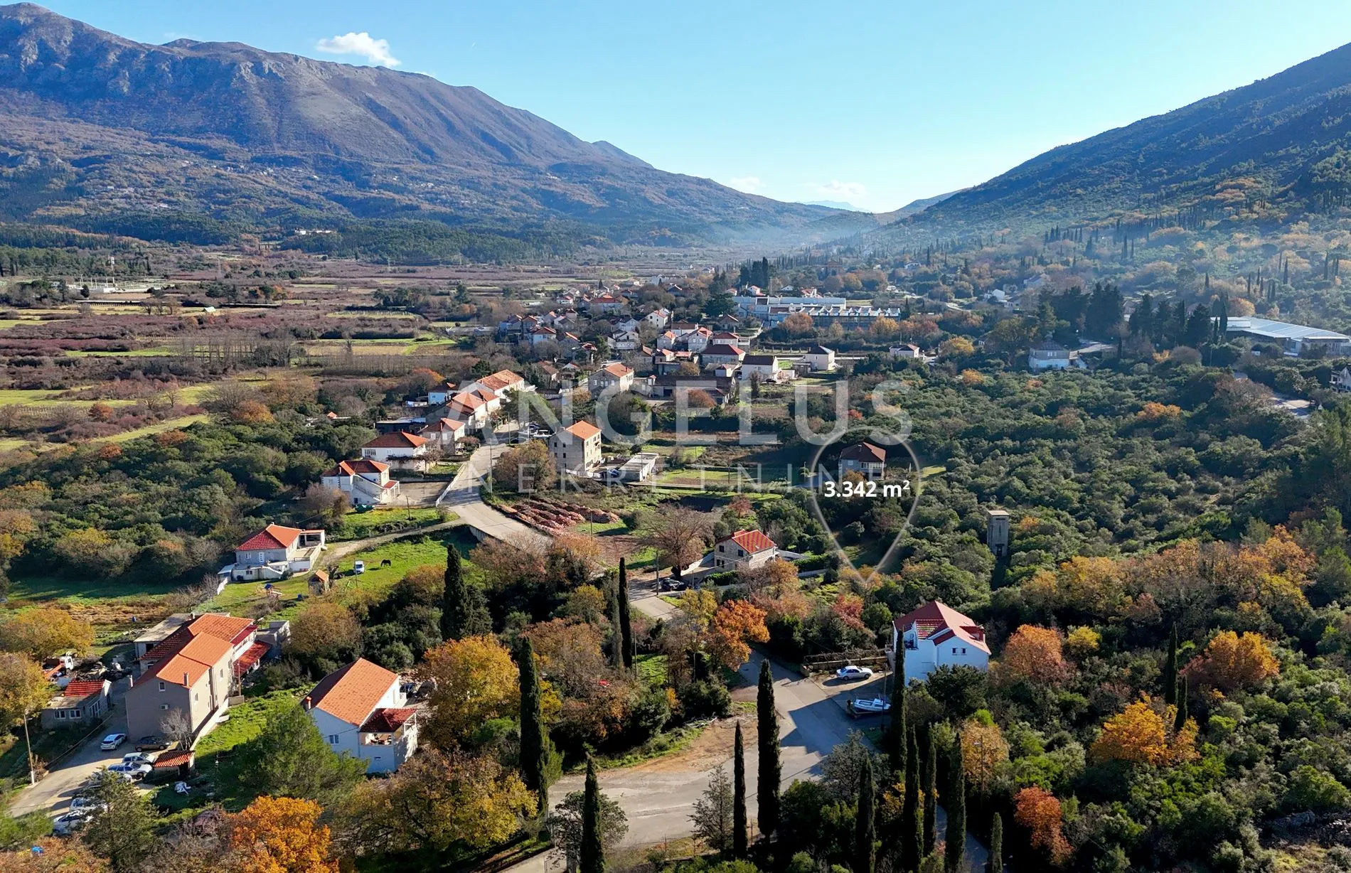 Konavle, Gruda – građevinsko zemljište blizu magistrale, 3.342 m2 – PRODAJA - Gruda, Konavle
