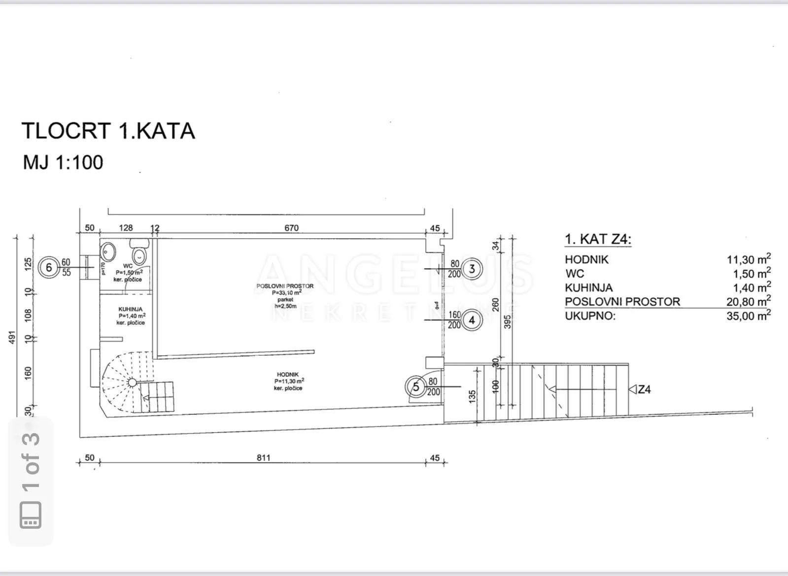 zagreb, centar, poslovni prostor u novijoj zgradi 105 m2 - slika 11