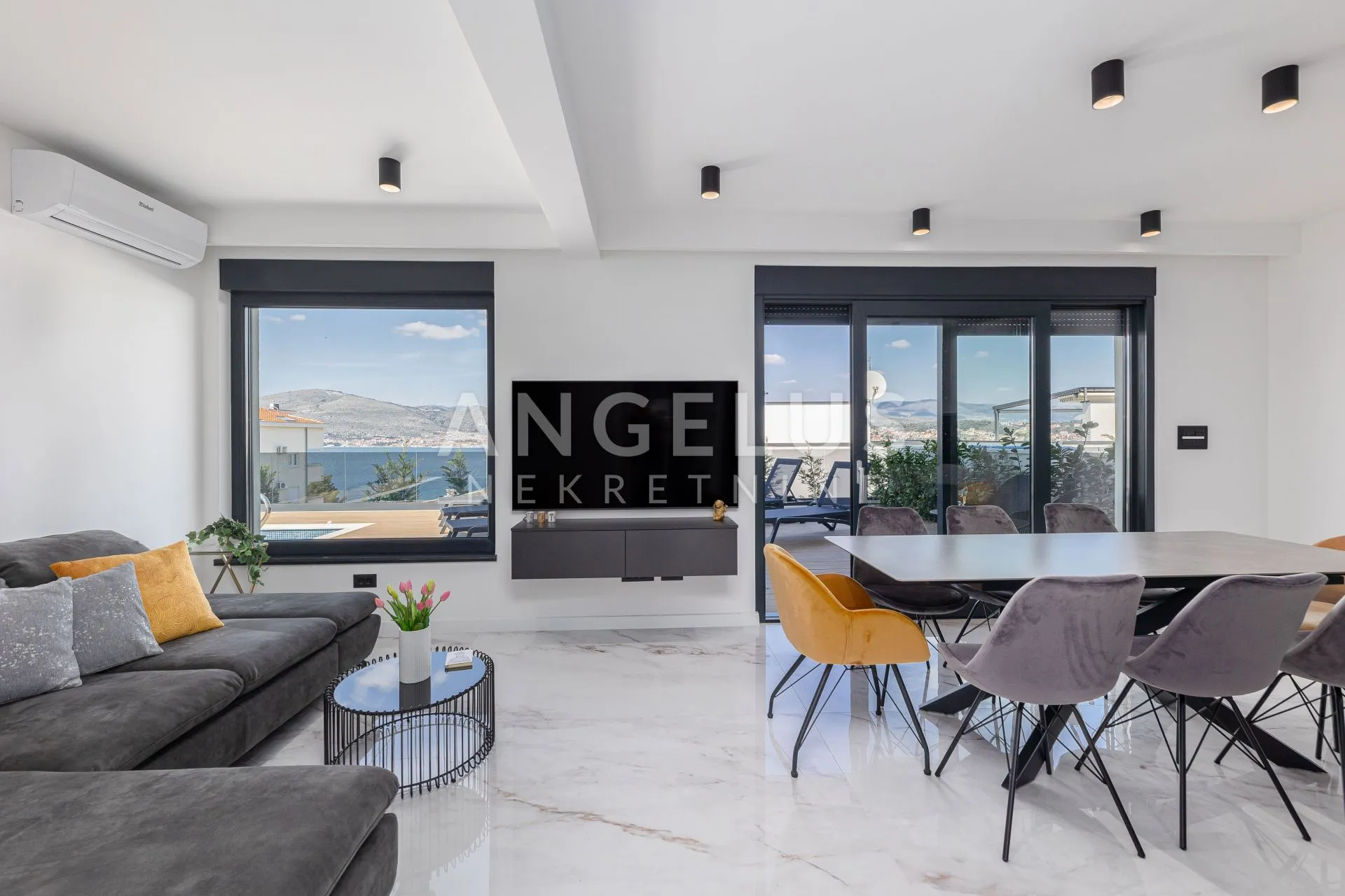 trogir, čiovo - luksuzna vila u nizu, sa bazenom i prekrasnim pogledom na more, 282 m2 - slika 24