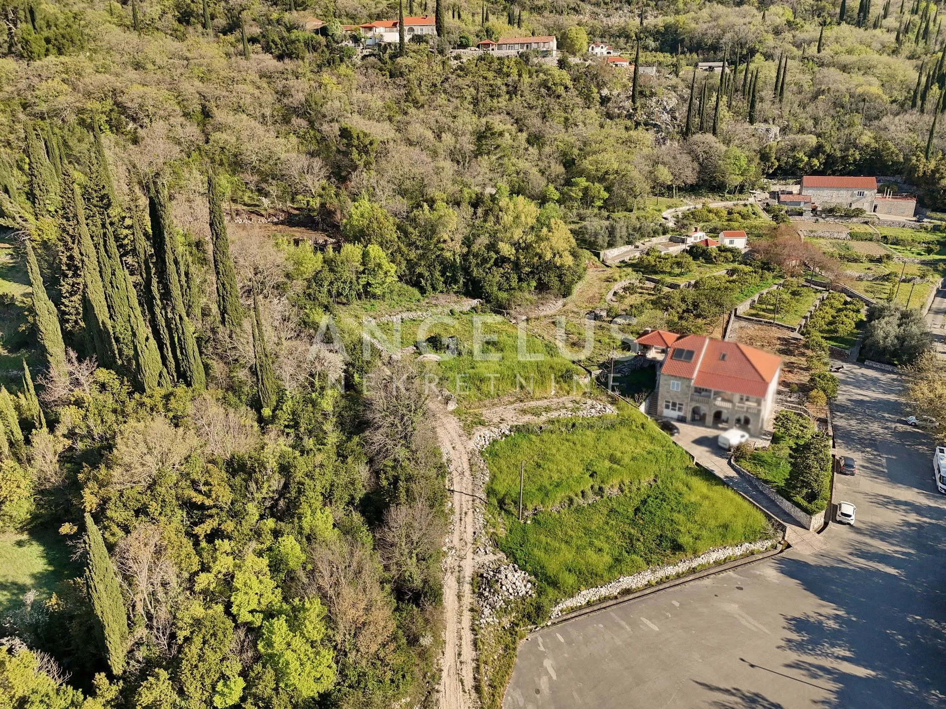 konavle, ljuta – građevinsko zemljište s građevnom dozvolom za vilu s bazenom – prodaja - slika 6