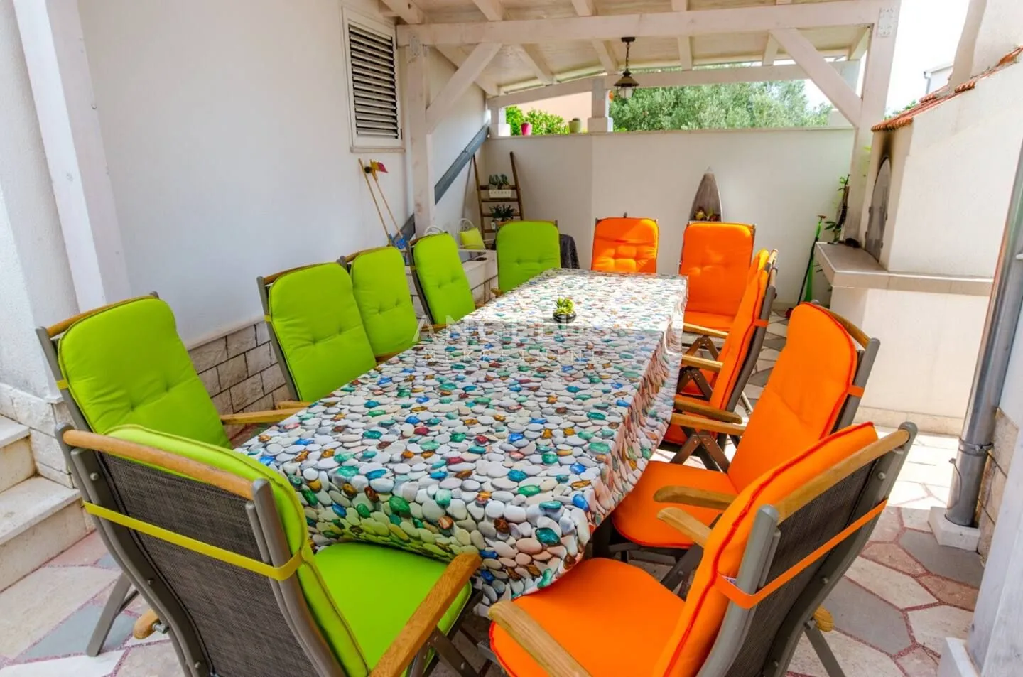 čiovo, okrug - kuća za odmor sa bazenom i pogledom na more, 290 m2 - slika 8