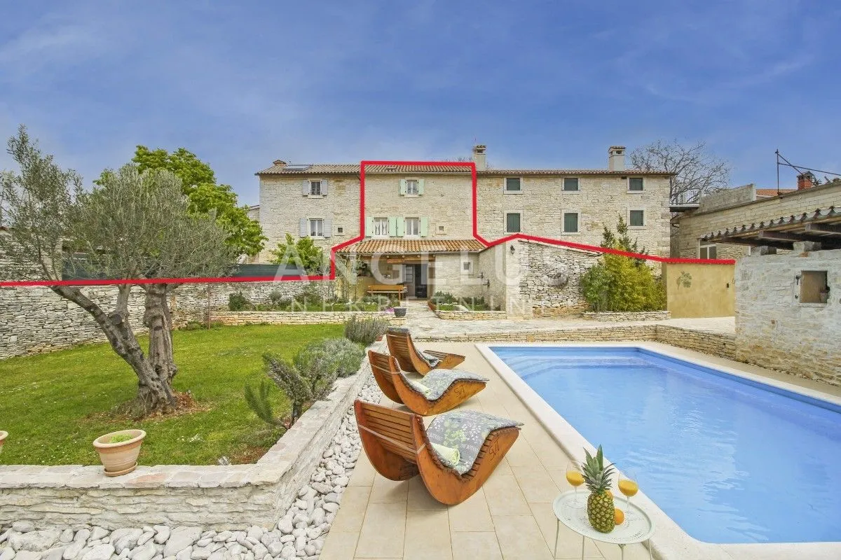 istra, svetvinčenat - dugoročni najam kamene kuće s bazenom, 136m2 - slika 3