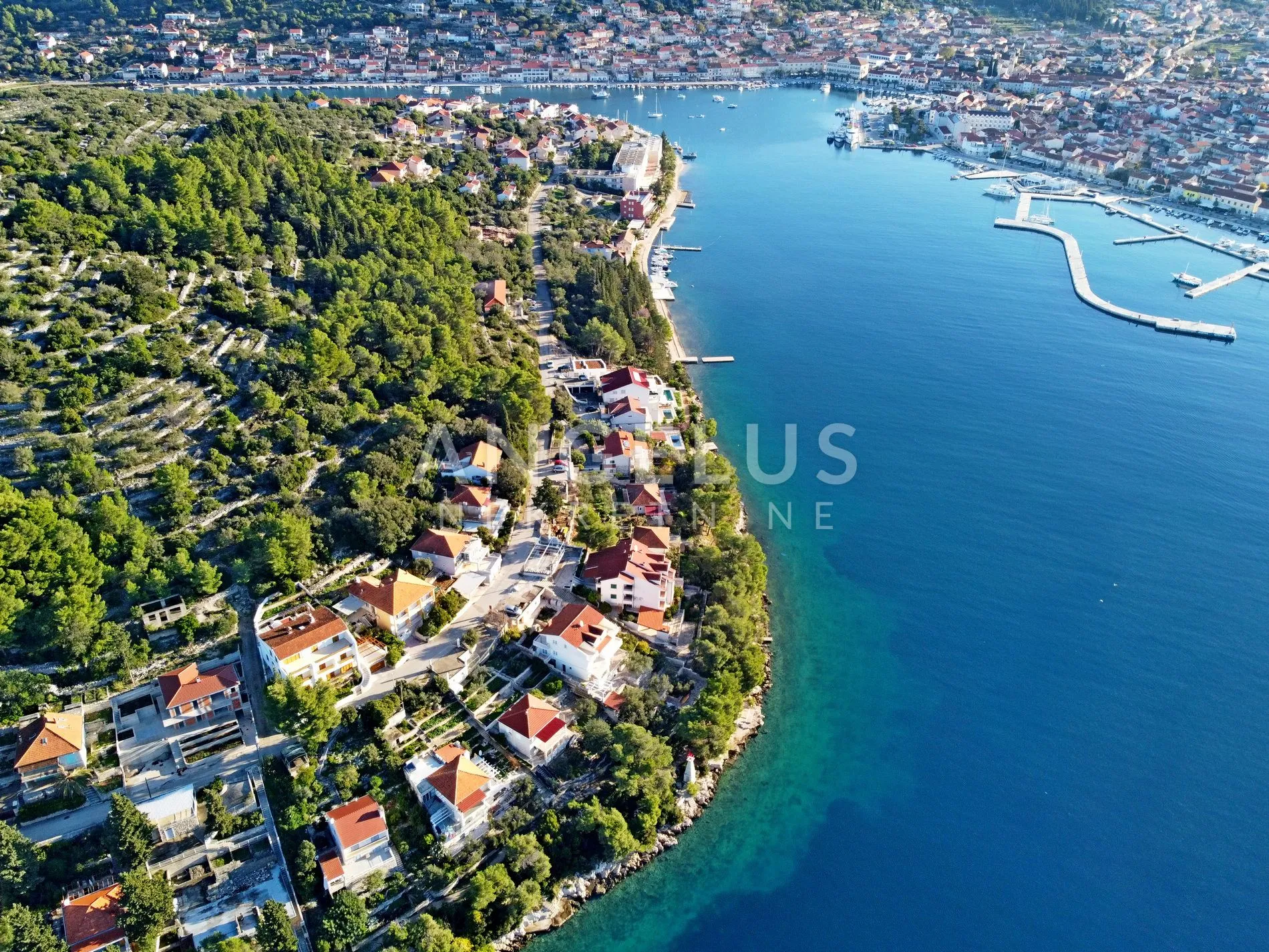 otok korčula, vela luka – građevno zemljište s pogledom na more – 960 m2 - slika 6
