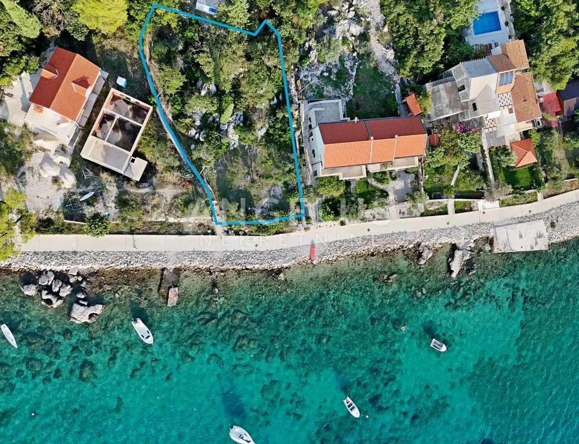 dubrovačko primorje, slano – građevna parcela prvi red do mora, 770 m2 - slika 2