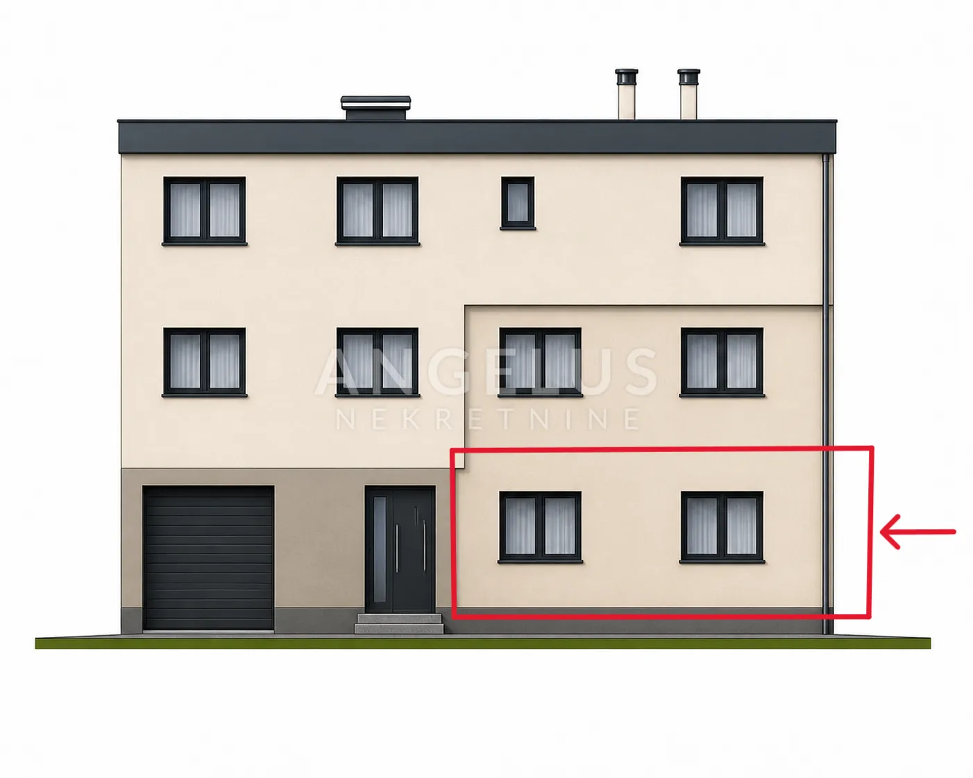 Istra, Pula - Stan prizemlje u izgradnji, 55m2, prodaja!