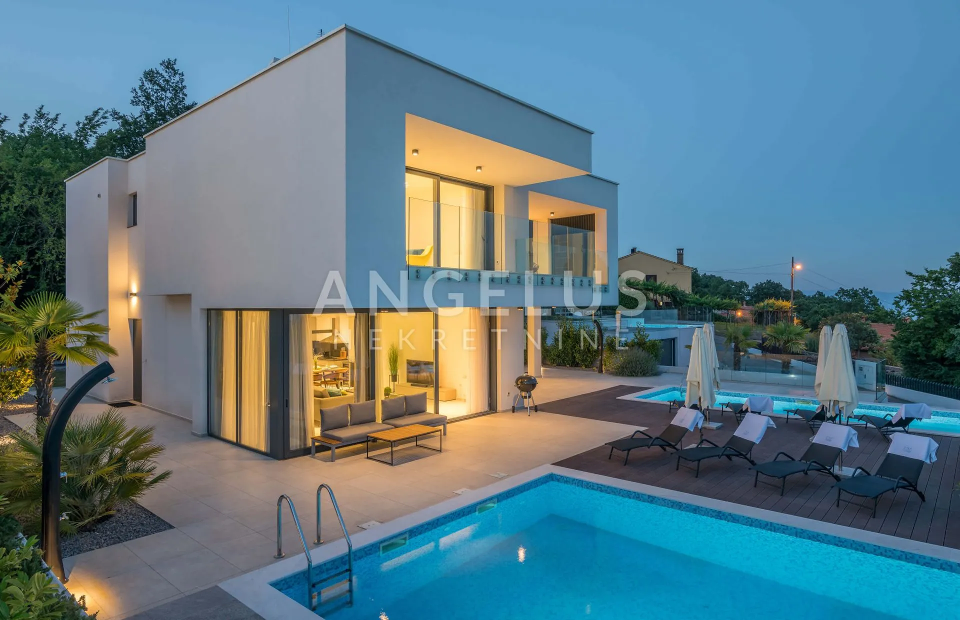 opatija, veprinac - villa s bazenom 264m2 i pogledom na more - slika 22
