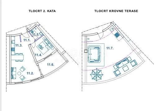 šibenik, žaborić - novogradnja*** apartman u blizini mora sa velikom krovnom terasom - slika 5