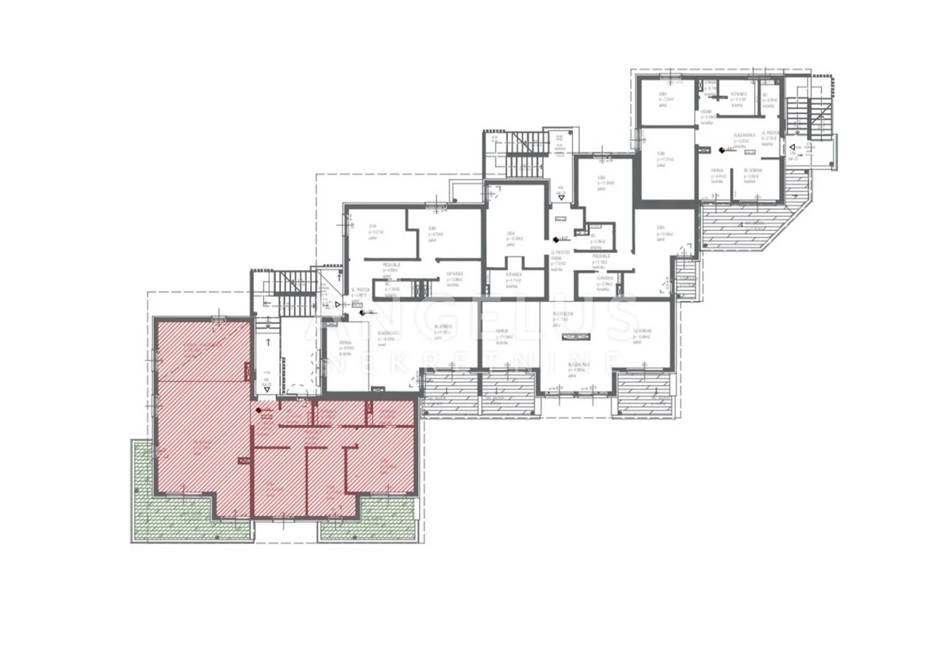 trogir, seget - stan u novogradnji sa pogledom na more, 106.56 m2 - slika 3
