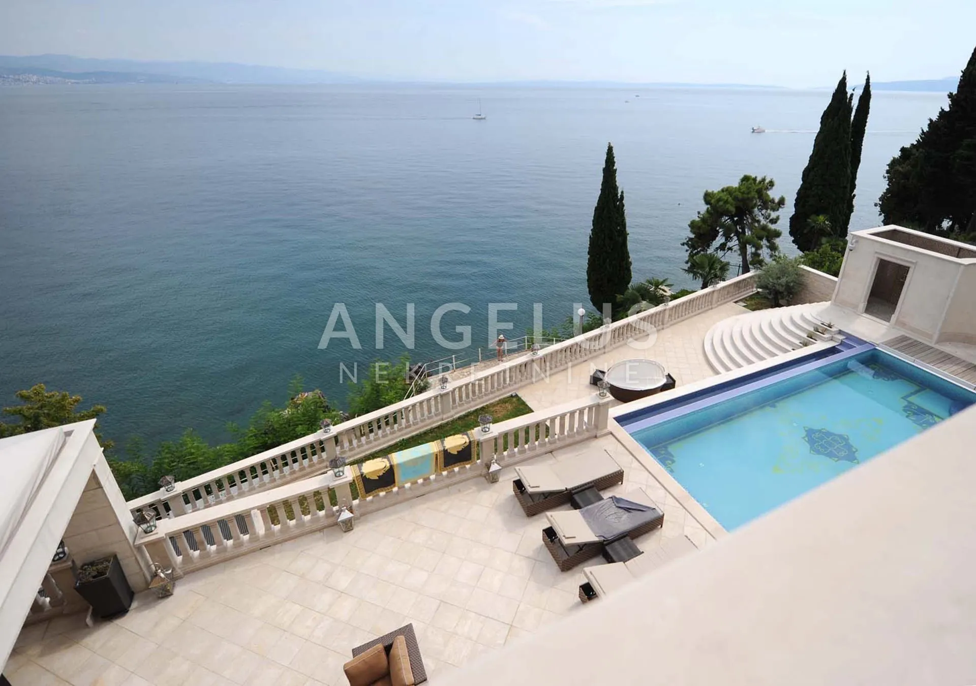 kvarner, opatija - novoizgrađena vila, prvi red do mora - slika 5