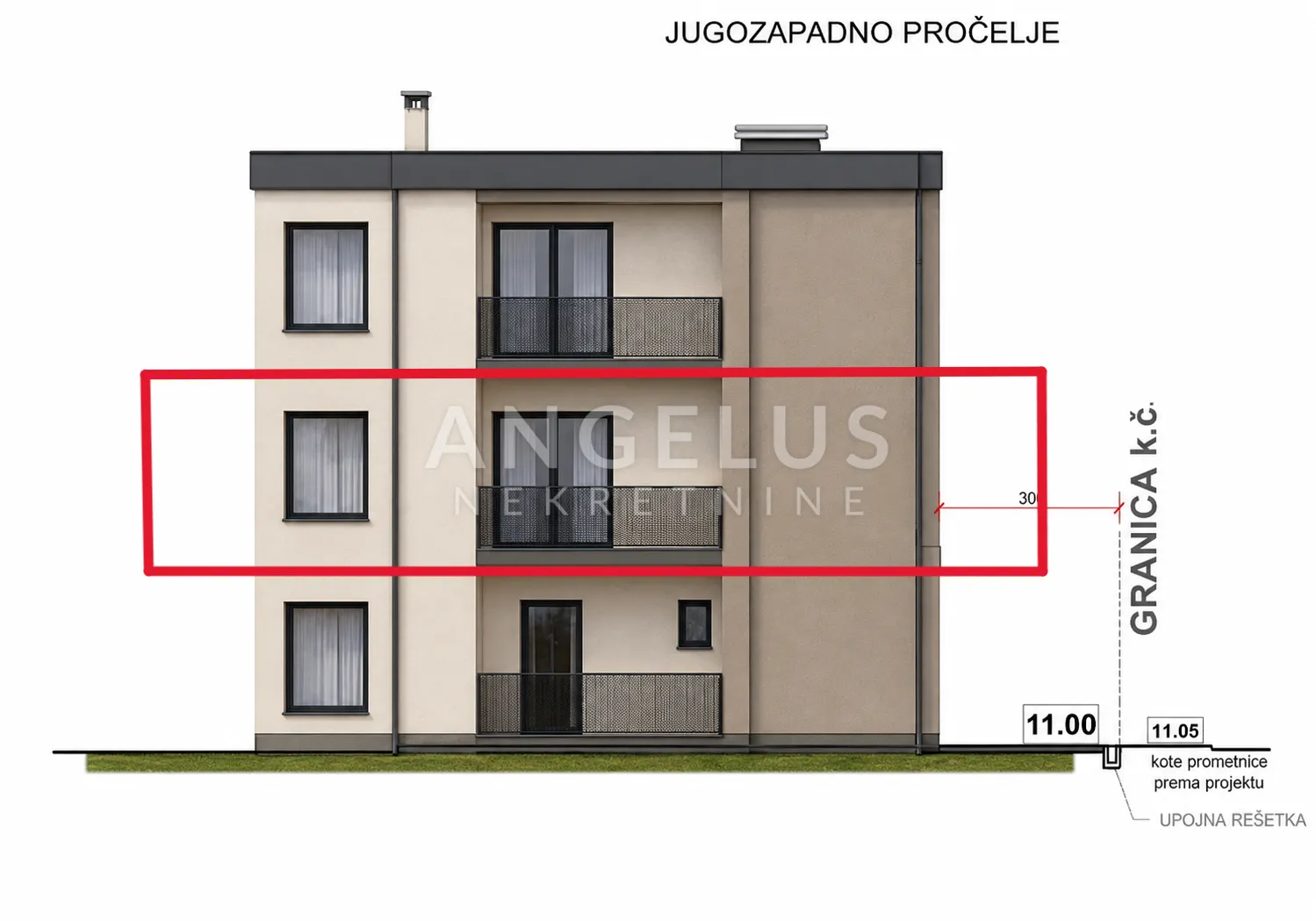 istra, pula - dvosoban stan u izgradnji, 73m² - slika 3