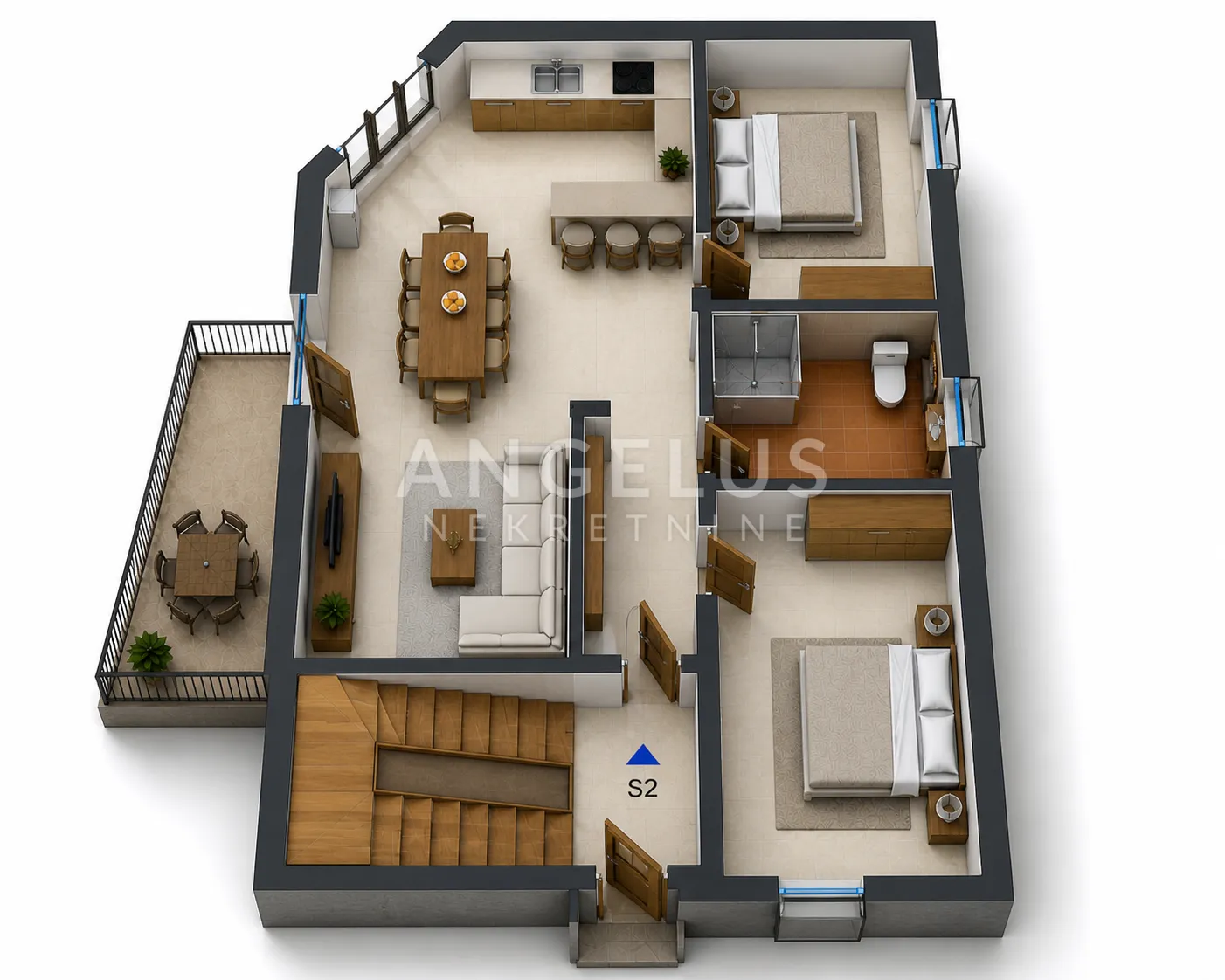 istra, pula - dvosoban stan u izgradnji, 73m² - slika 4