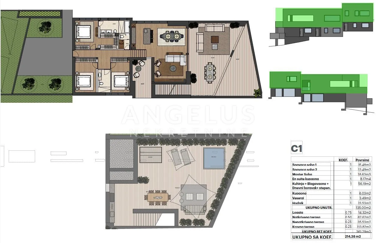 maksimir - barutanski jarak novogradnja penthouse 214m2 - slika 3