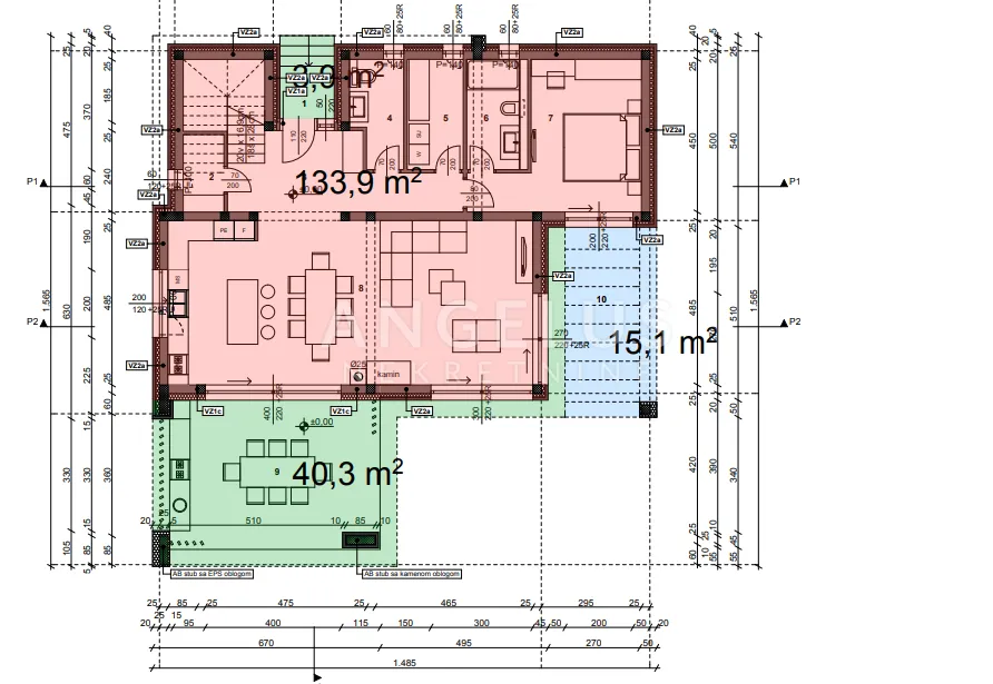 istra, marčana - moderna kuća s bazenom 186 m2 - slika 5