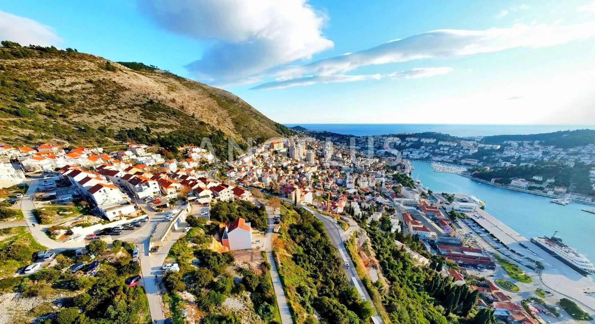 Dubrovnik, Nuncijata – građevinsko zemljište s panoramskim pogledom, 540m2