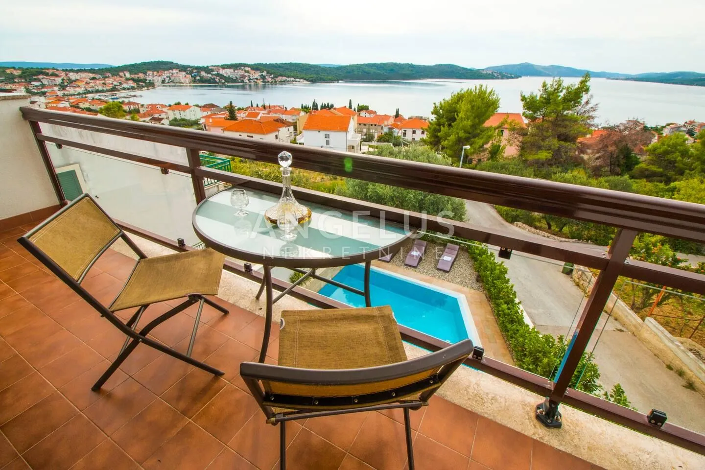 čiovo, okrug - kuća za odmor sa bazenom i pogledom na more, 290 m2 - slika 7