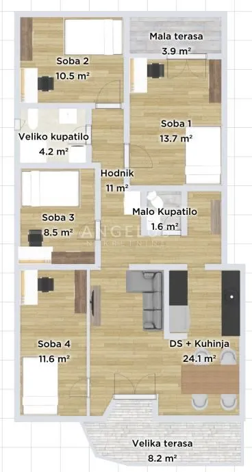 istra, pula - novouređen stan, dugoročni najam! - slika 22