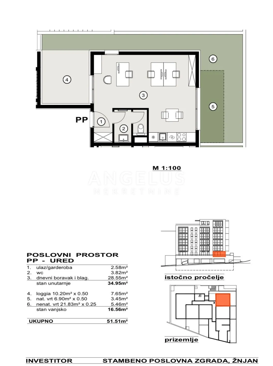 split, žnjan - poslovni prostor u novogradnji, 51.51 m2, prodaja - slika 2