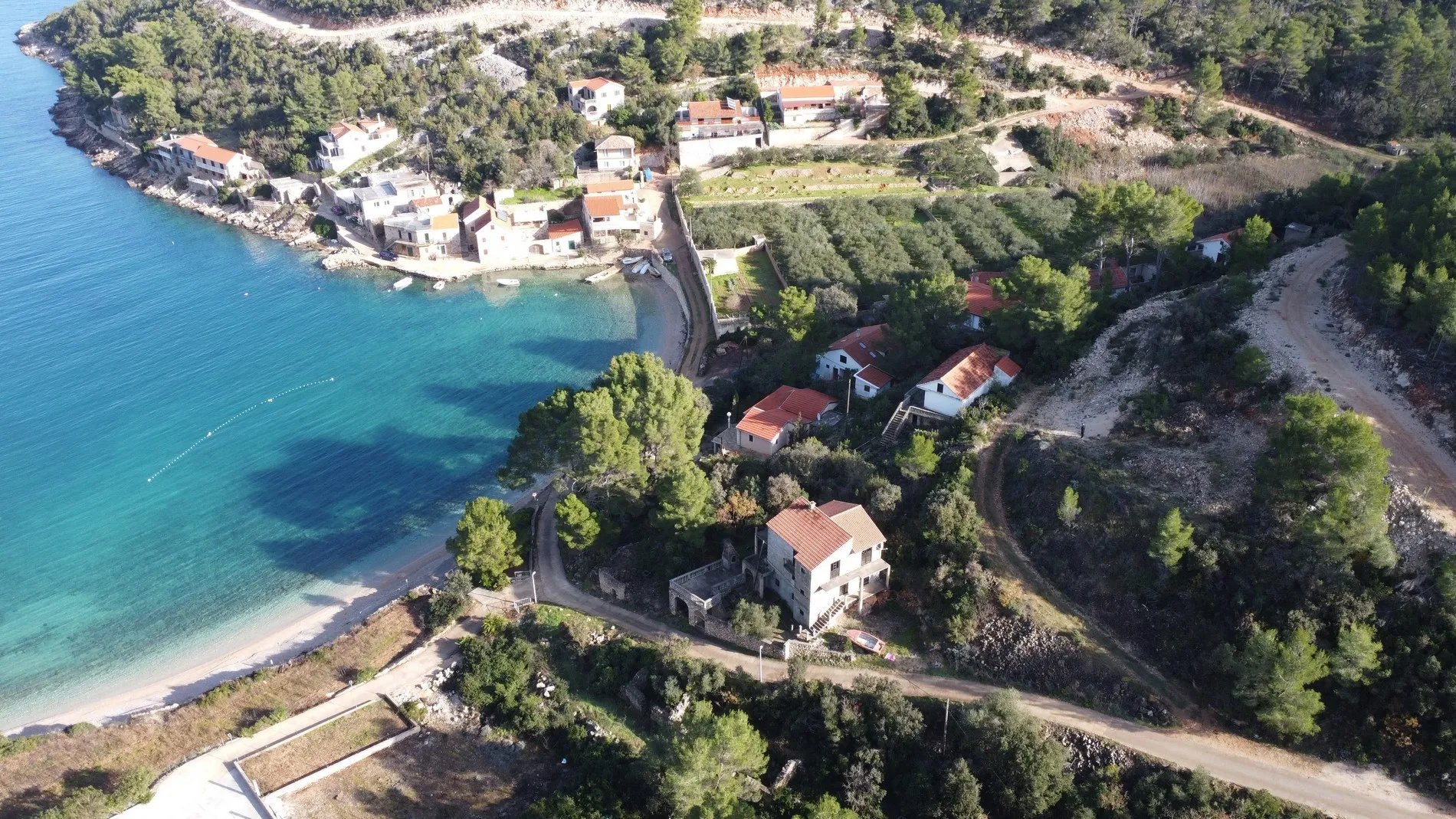 hvar, jelsa - atraktivno građevinsko zemljište prvi red do more, 1000 m2 - slika 5