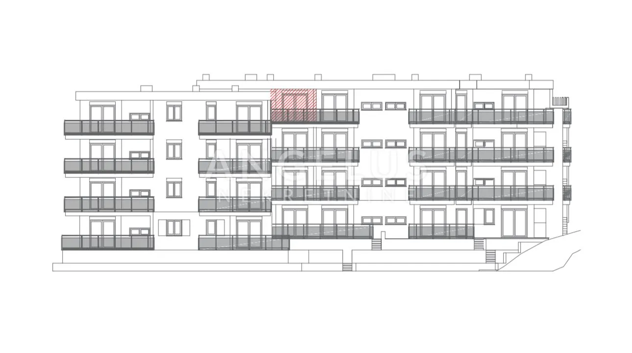 trogir, seget - stan u novogradnji sa pogledom na more, 70.17 m2 - slika 5