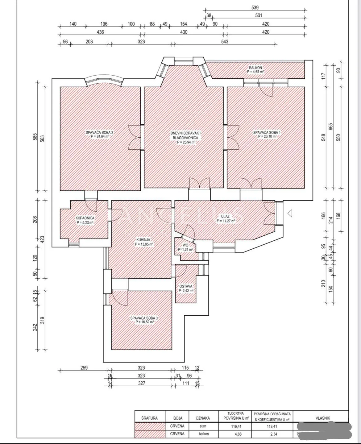 zagreb, centar - stan sa balkonom,123 m2 pokraj zrinjevca - slika 12