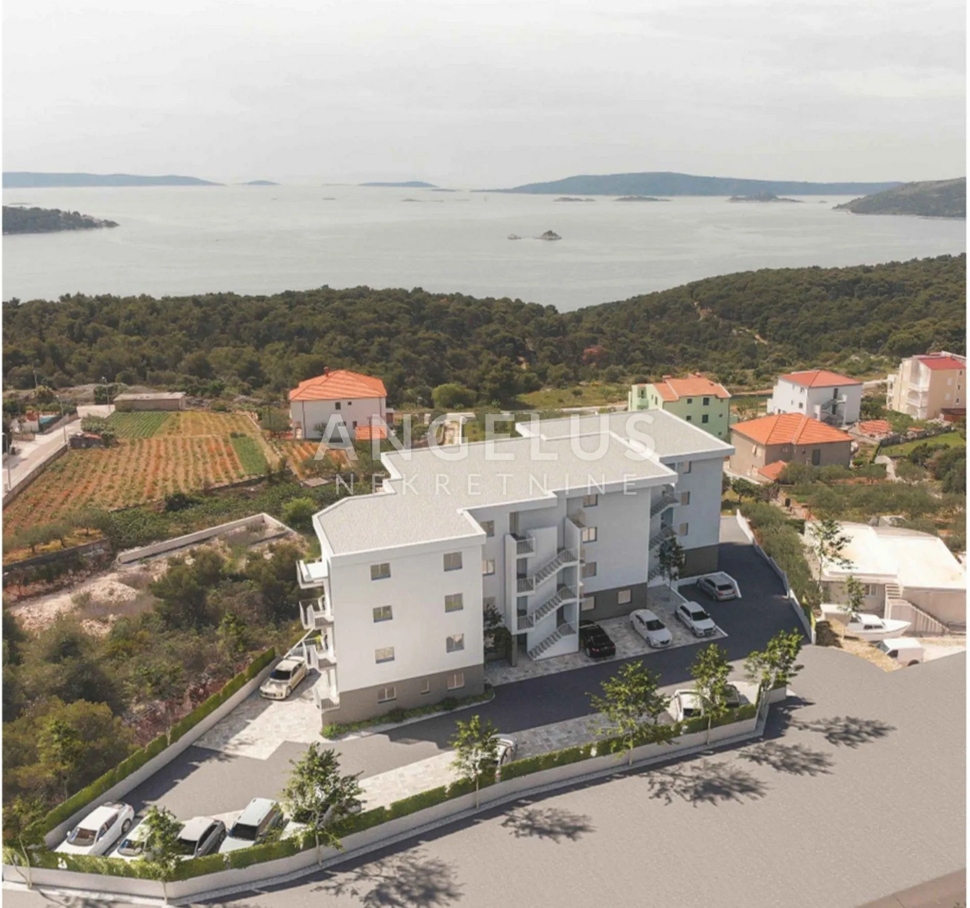 trogir, seget - stan u novogradnji sa pogledom na more, 106.56 m2 - slika 7