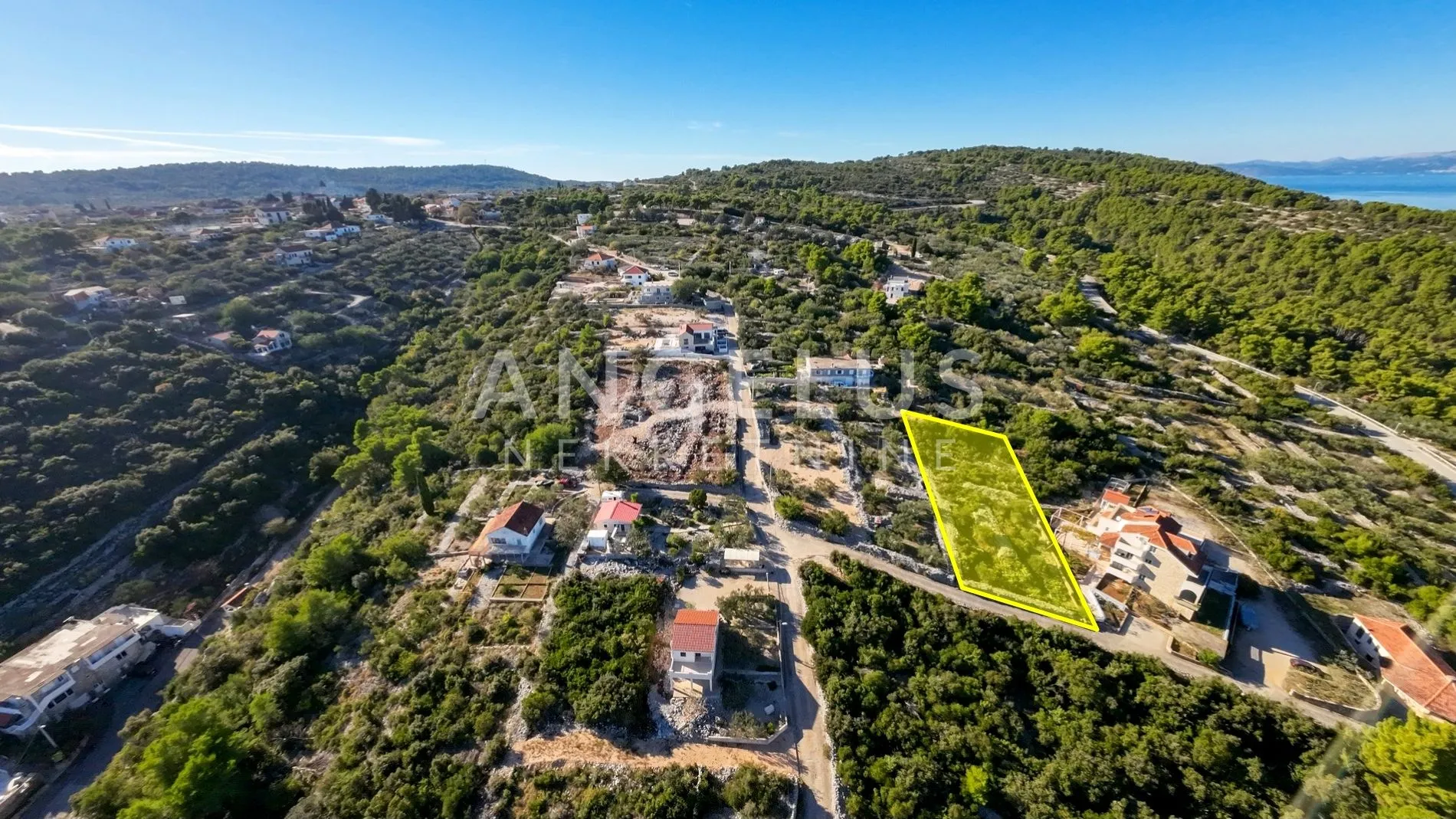 šolta, rogač - građ.zemljište u mirnom dijelu 856 m2, prodaja - slika 5