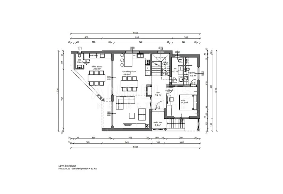 istra, barban - roh bau vila s bazenom, 174m2, prodaja! - slika 8