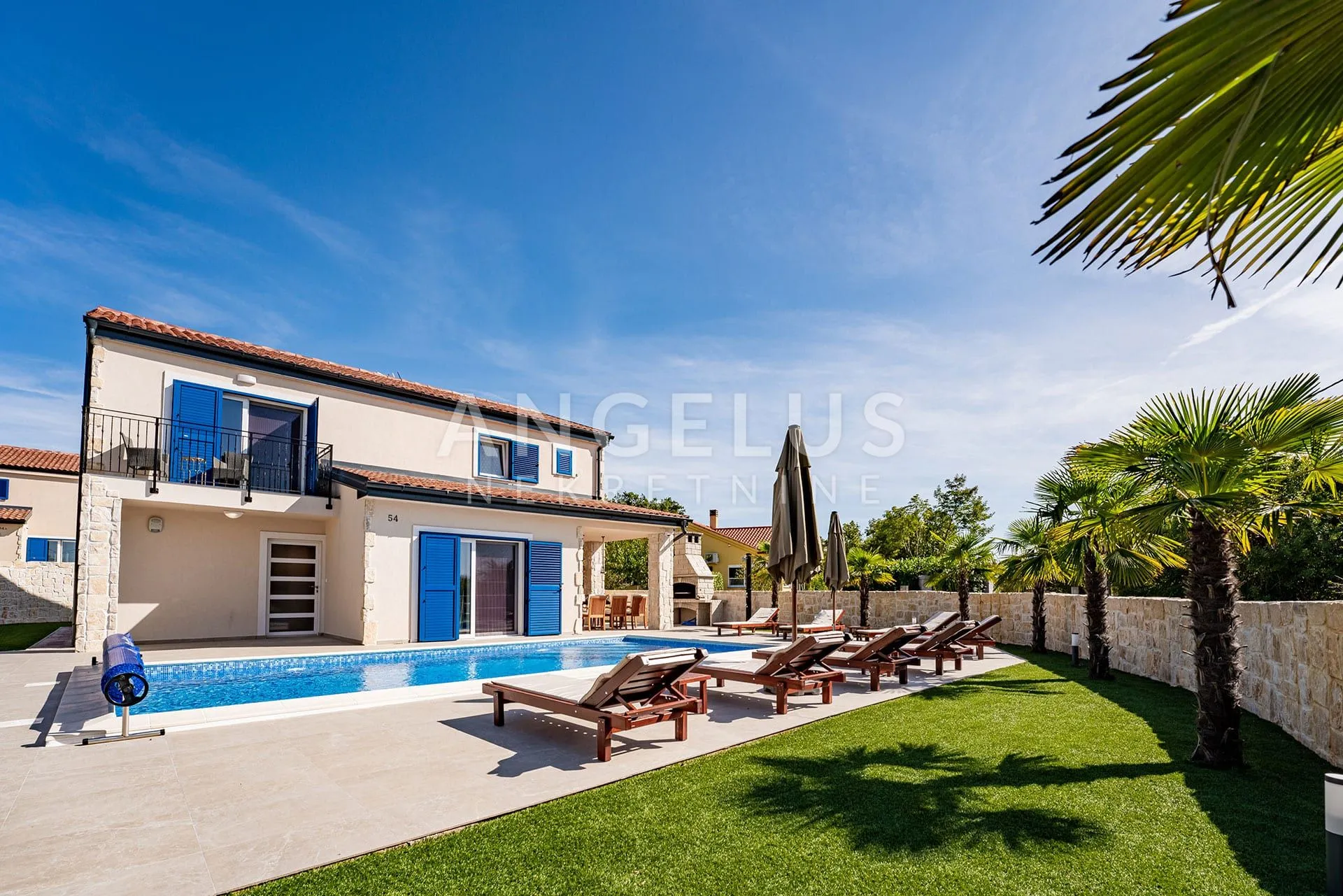 Krk, Dobrinj - Vila s bazenom 185m2