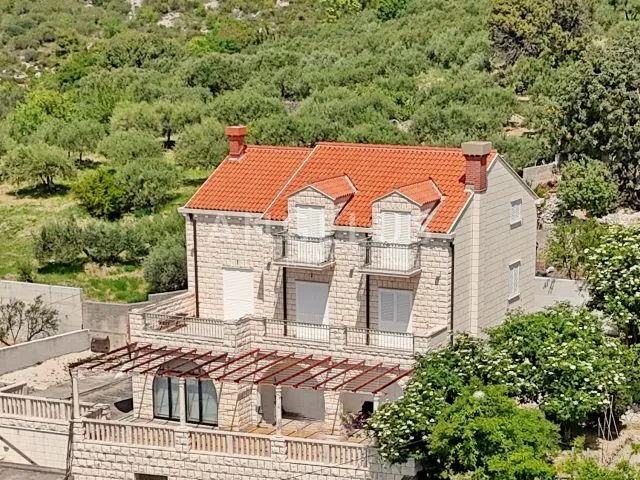 Dubrovnik, Orašac - Samostojeća kamena kuća s panoramskim pogledom na more – PRODAJA - Orašac, Dubrovnik