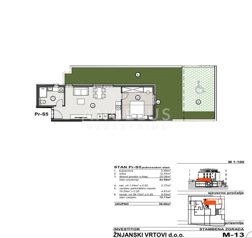 split, žnjan - luksuzna novogradnja, jednosoban stan - 58.69 m2, prodaja - slika 3