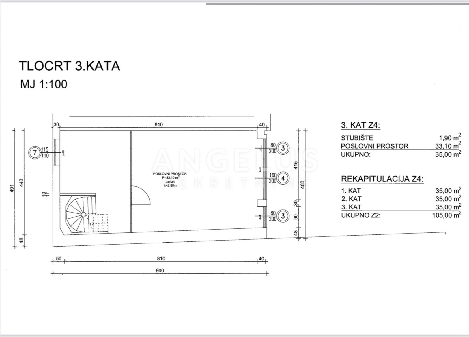 zagreb, centar, poslovni prostor u novijoj zgradi 105 m2 - slika 10