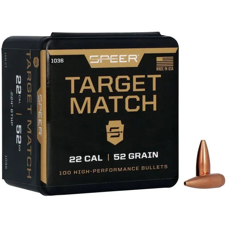 Zrna SPEER .224 52gr/3,4g TARGET MATCH - 100 kom - Poreč