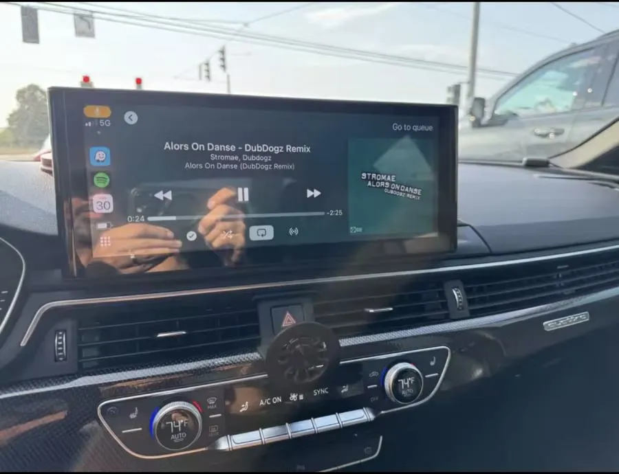 audi a4 a5 original android 12,3" multimedija carplay navigacija kamer - slika 11