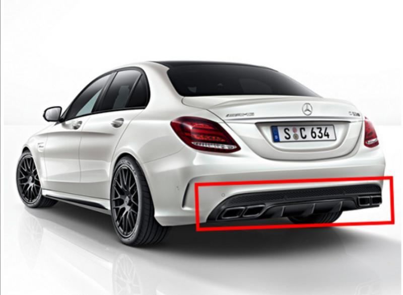 C63 Amg Difuzor + Nastavci Auspuha Nightpaket/ Krom Za Mb C Kl.w205 - Županja