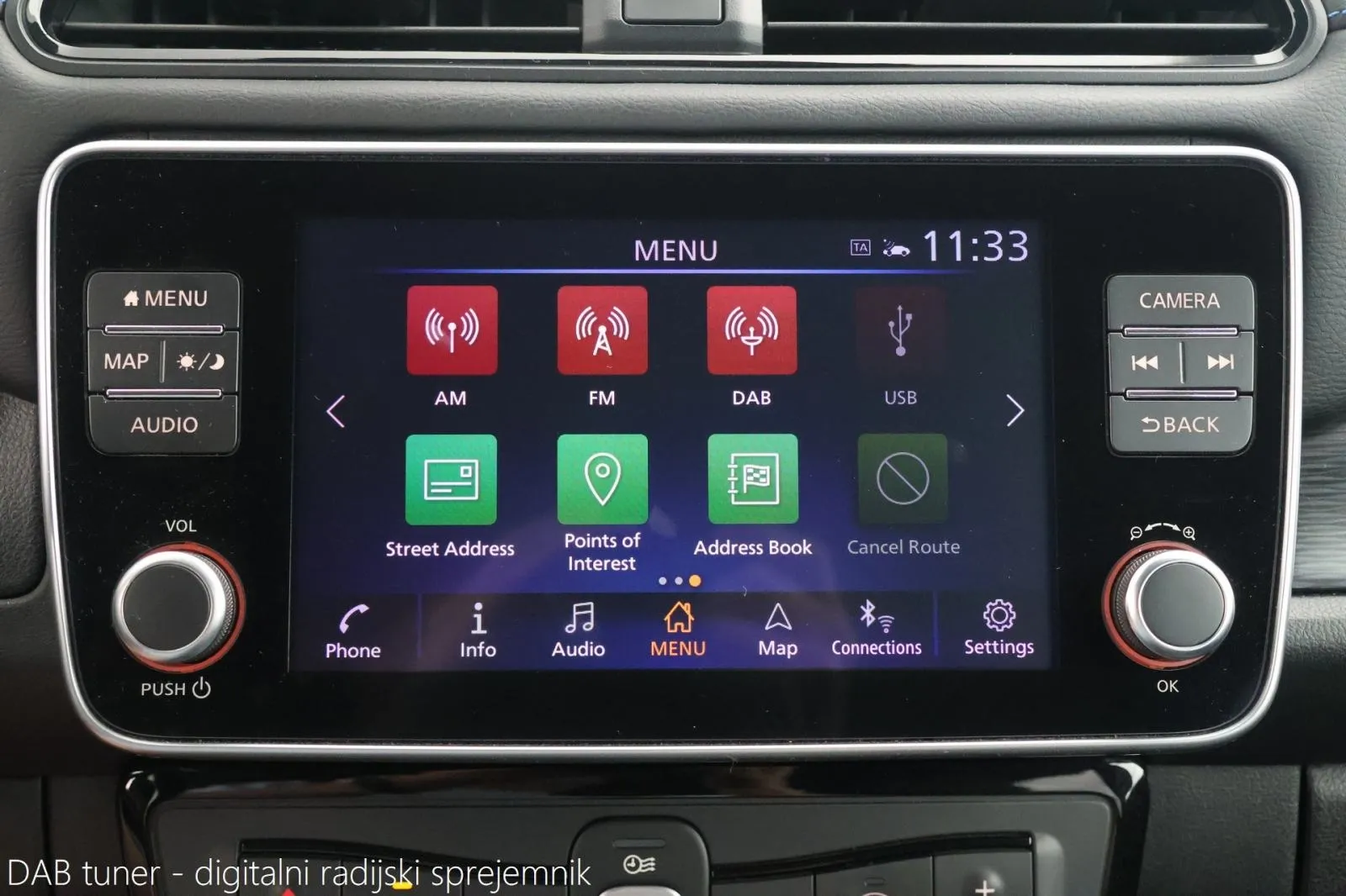 nissan leaf n-connecta 62kw 360-kamera navi dab tempomat - slika 14