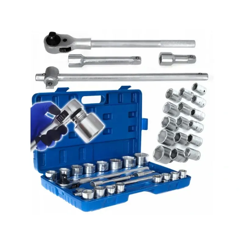 set nasadnih ključeva, šesterokutni, 19- 50 mm, 3/4", kovani crv - slika 3