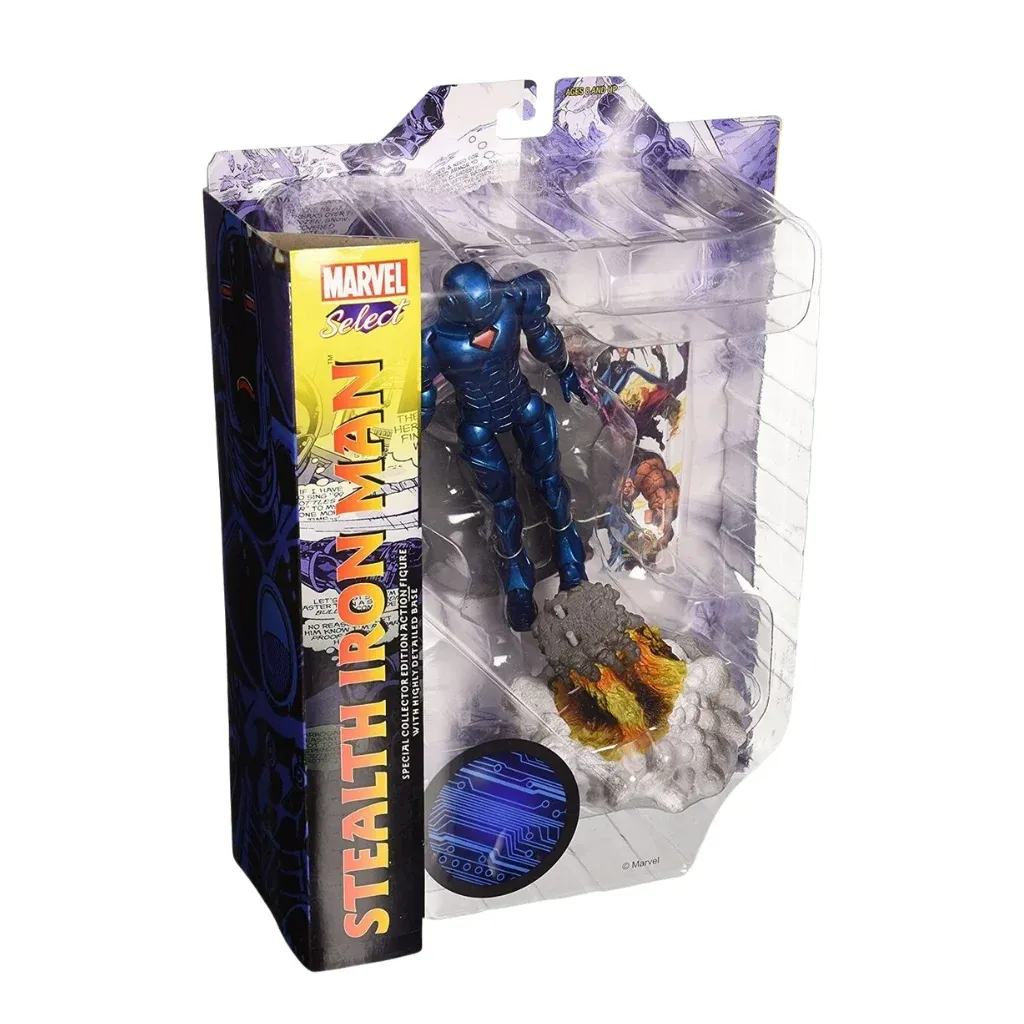marvel select: stealth iron man figura, 18cm - slika 2