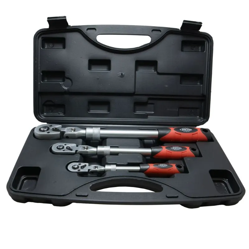 set teleskopskih račni sa gibljivom glavom, 1/4", 1/2", 3/4" - slika 4