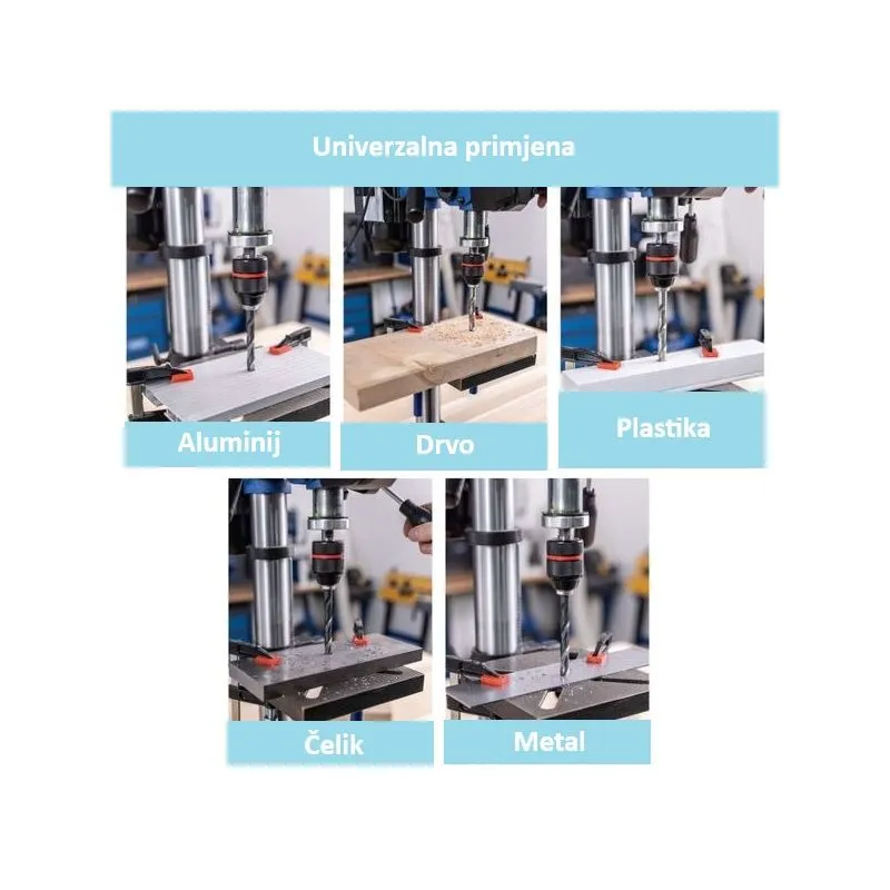 stolna bušilica tbm250 vario, 230v, 600w, lcd zaslon i laser - slika 4