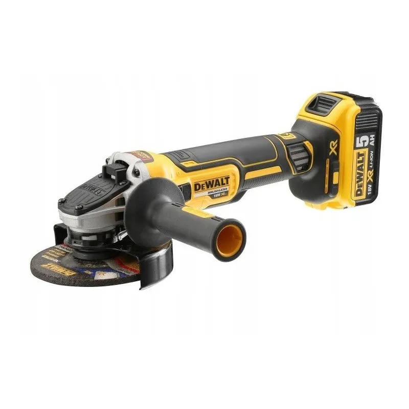 dewalt kutna brusilica, 125 mm, 18v , 3 kom 5,0ah baterija , kofer tst - slika 2