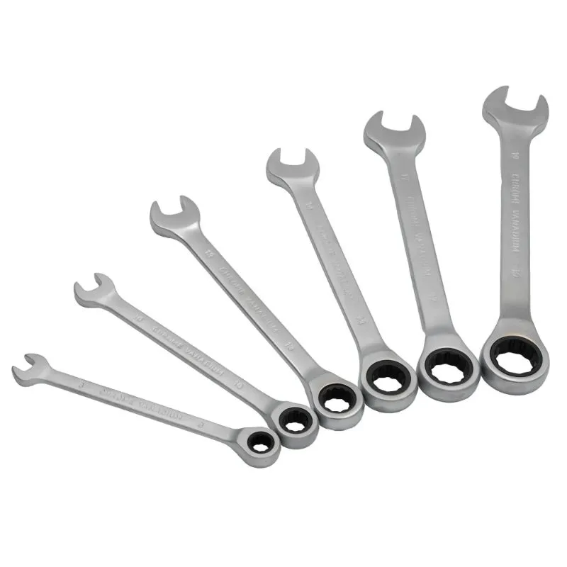 set kombiniranih ključeva s čegrtaljkom - 8 do 19 mm - 6 komada - slika 3