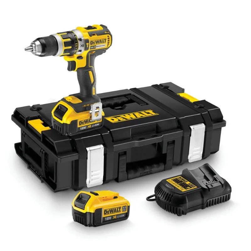 Dewalt aku udarna bušilica, 2x18V 4,0Ah, 60Nm,13mm + TSTAK - Prelog